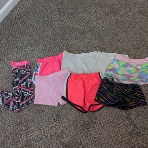 Lot of 8! Athletic Shorts 1 Pair of Pants Girls Size 4T/5T
